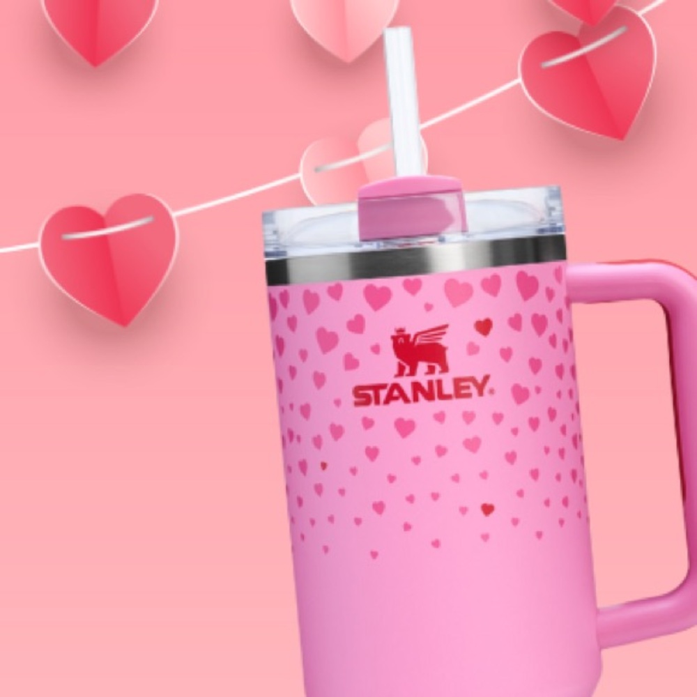 NWOB Stanley X Target Exclusive Valentine's Day H2.0 40oz Quencher Tumbler - Picture 6 of 8